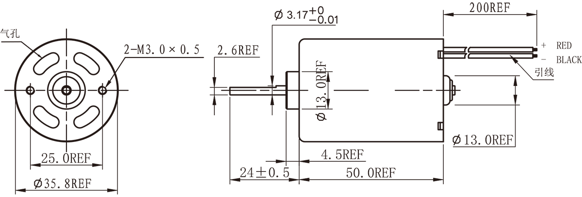 OT-EM3650B3745無刷電機|泵馬達|充氣泵電機|家用電器電機|劃船器電機-萬至達電機