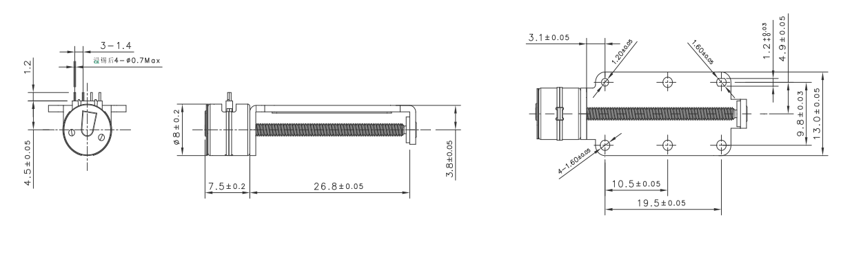 OT-SM08L-595步進(jìn)電機(jī)_攝像機(jī)電機(jī)_絲桿步進(jìn)電機(jī)_微型電機(jī)-萬至達(dá)電機(jī)