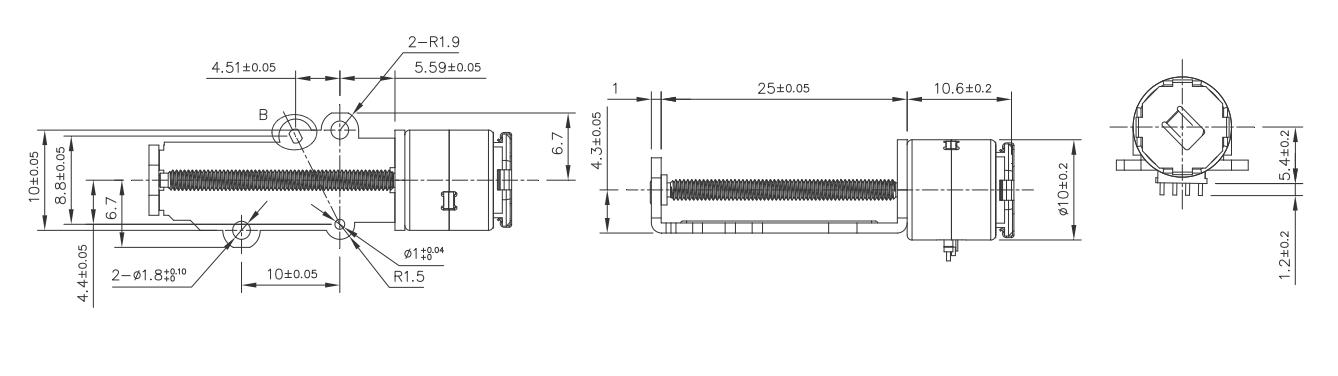 OT-SM10L-003步進電機_絲桿步進電機_攝像機電機_微型電機-萬至達電機