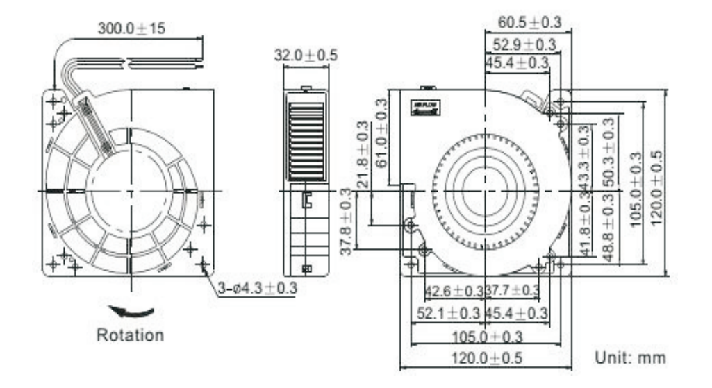 OT-EF12032無刷電機(jī)|風(fēng)扇電機(jī)|散熱器電機(jī)-萬至達(dá)電機(jī)