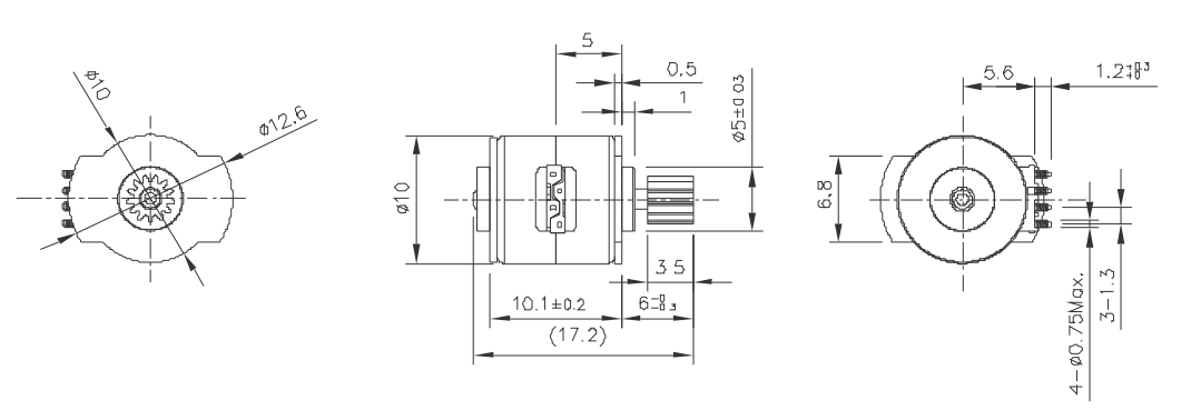 OT-SM10P-095步進(jìn)電機|攝像機電機|安防設(shè)備電機|微型打印機電機-萬至達(dá)電機