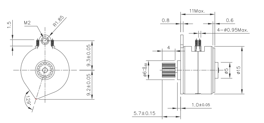 OT-SM15P-033步進電機|微型步進電機|步進馬達-萬至達電機