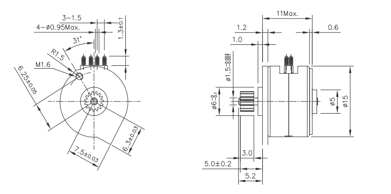 OT-SM15P-245D步進(jìn)電機(jī)|攝像機(jī)電機(jī)|醫(yī)療設(shè)備電機(jī)|微型馬達(dá)-萬(wàn)至達(dá)電機(jī)