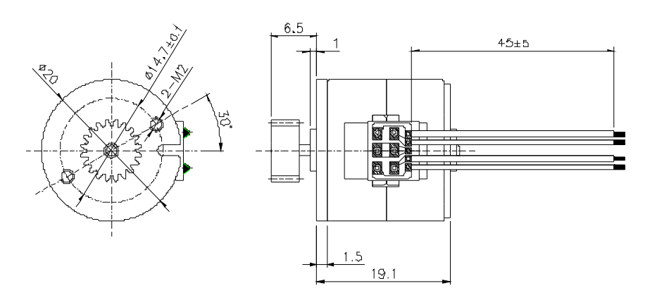 OT-SM20P-046步進電機|POS機電機|醫(yī)療設備電機|直線步進電機-萬至達電機