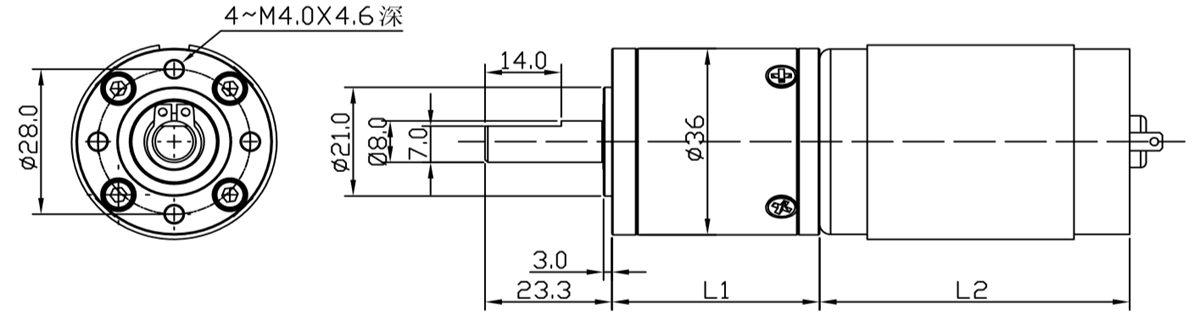 OT-36GP自動天線減速電機(jī)|減速馬達(dá)|天線馬達(dá)|智能鎖電機(jī)-萬至達(dá)電機(jī)