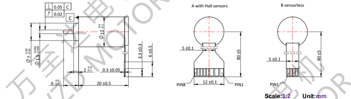 OT-ECS 1220無槽無刷直流電動(dòng)機(jī)-空心杯電機(jī)-萬至達(dá)電機(jī)