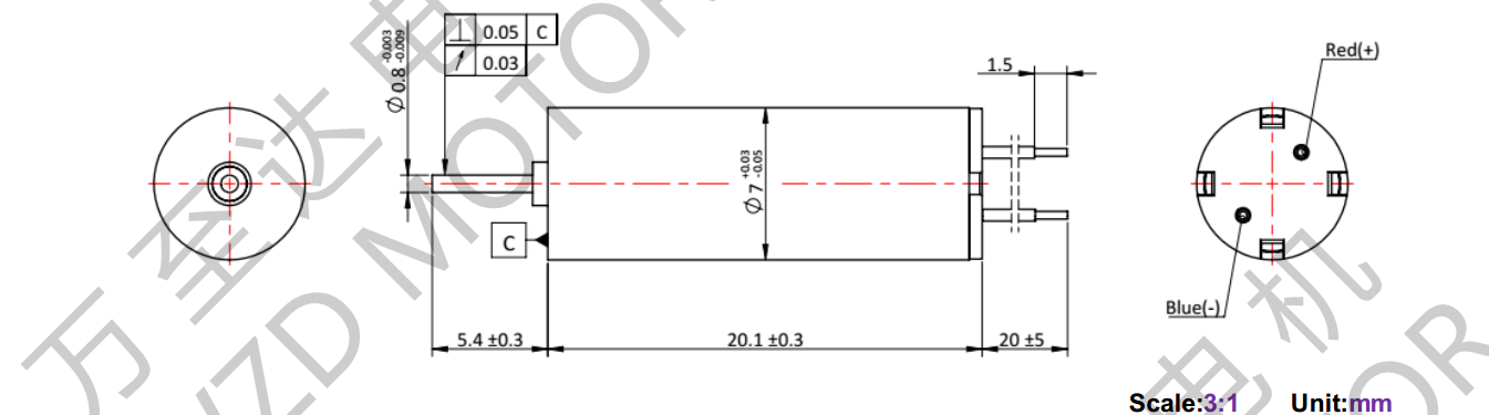 OT-CM0720空心杯電機(jī)-萬至達(dá)電機(jī)