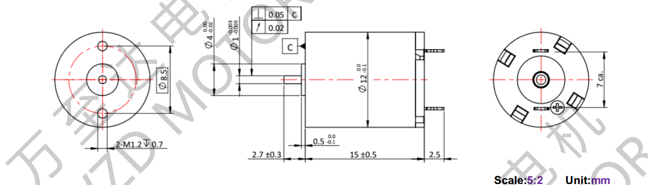 OT-CM1215空心杯電機(jī)-萬至達(dá)電機(jī)