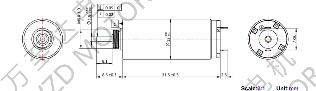 OT-CM1331空心杯電機(jī)-萬至達(dá)電機(jī)