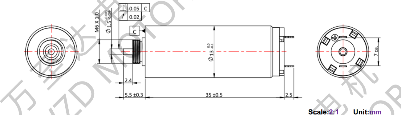 OT-CM1335空心杯電機(jī)-萬(wàn)至達(dá)電機(jī)