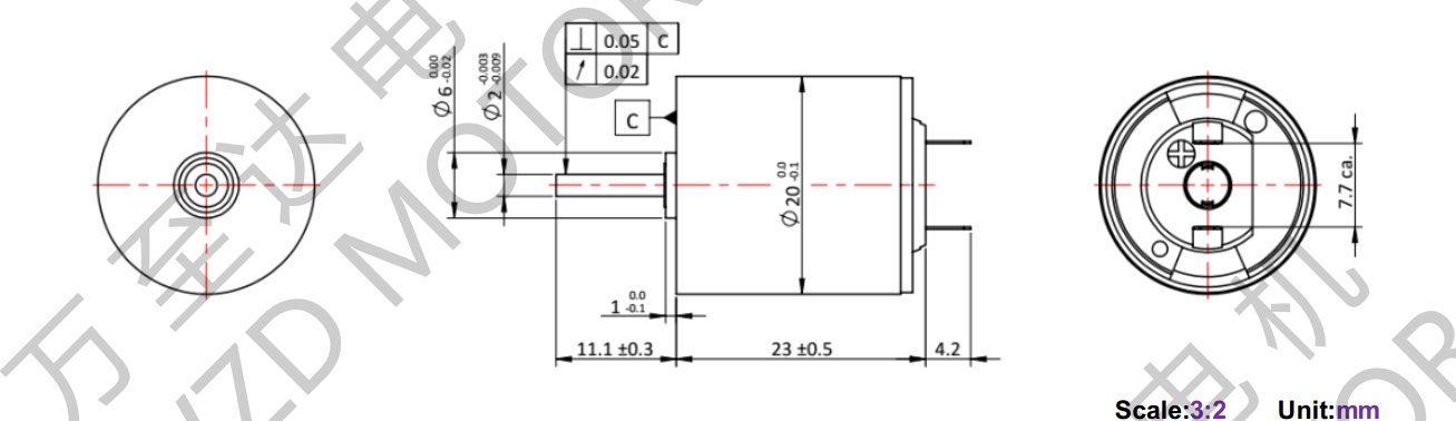 OT-CM2023空心杯電機(jī)-萬至達(dá)電機(jī)