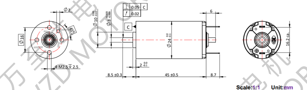 OT-CM2445空心杯電機(jī)-萬(wàn)至達(dá)電機(jī)