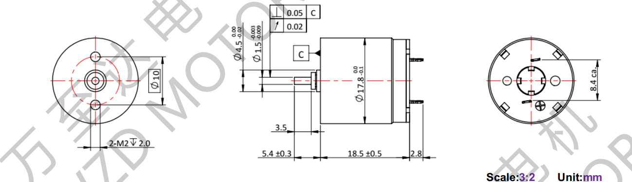 OT-CM1718空心杯電機(jī)-萬至達(dá)電機(jī)