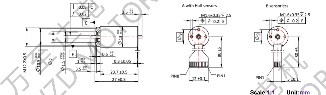 OT-ECS1323無(wú)槽無(wú)刷電機(jī)-空心杯電機(jī)-萬(wàn)至達(dá)電機(jī)