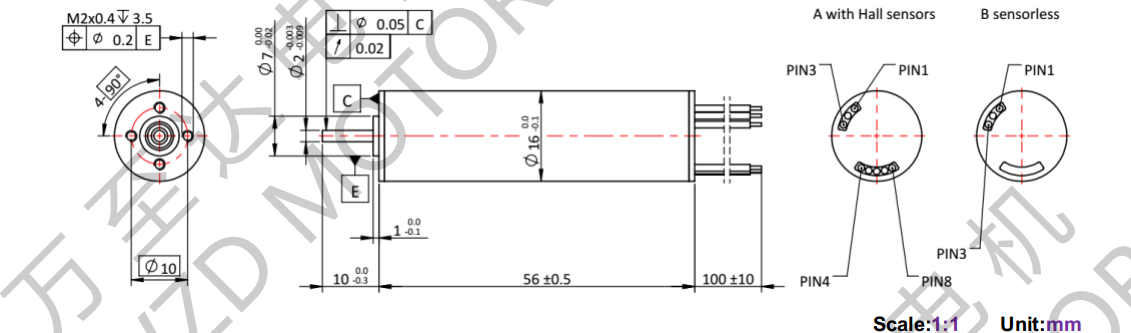 OT-ECS1656無槽無刷電機(jī)-空心杯電機(jī)-萬至達(dá)電機(jī)