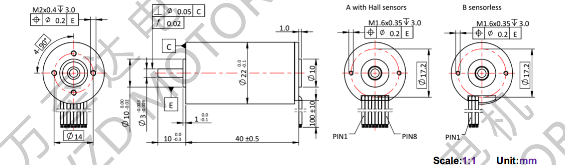 OT-ECS2240無(wú)槽無(wú)刷電機(jī)-空心杯電機(jī)-萬(wàn)至達(dá)電機(jī)