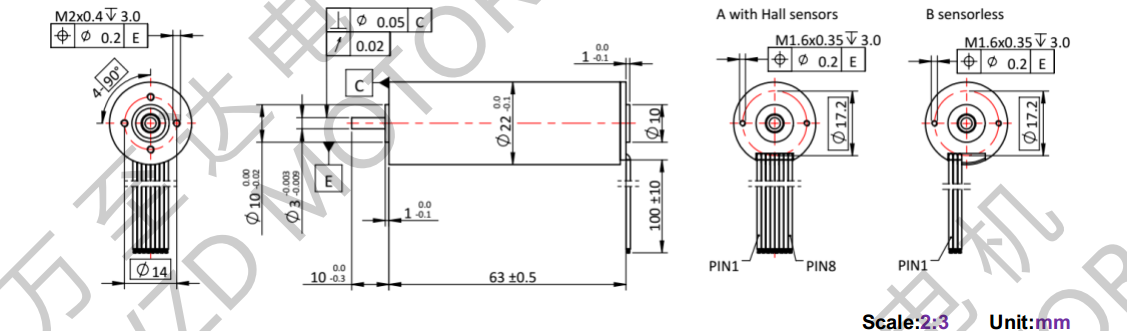 OT-ECS2263無(wú)槽無(wú)刷電機(jī)-空心杯電機(jī)-萬(wàn)至達(dá)電機(jī)