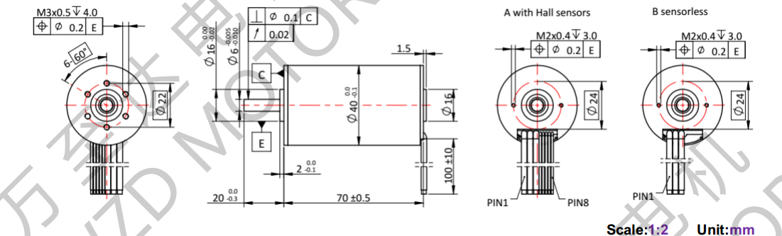 OT-ECS4070無槽無刷電機(jī)-空心杯電機(jī)-萬至達(dá)電機(jī)