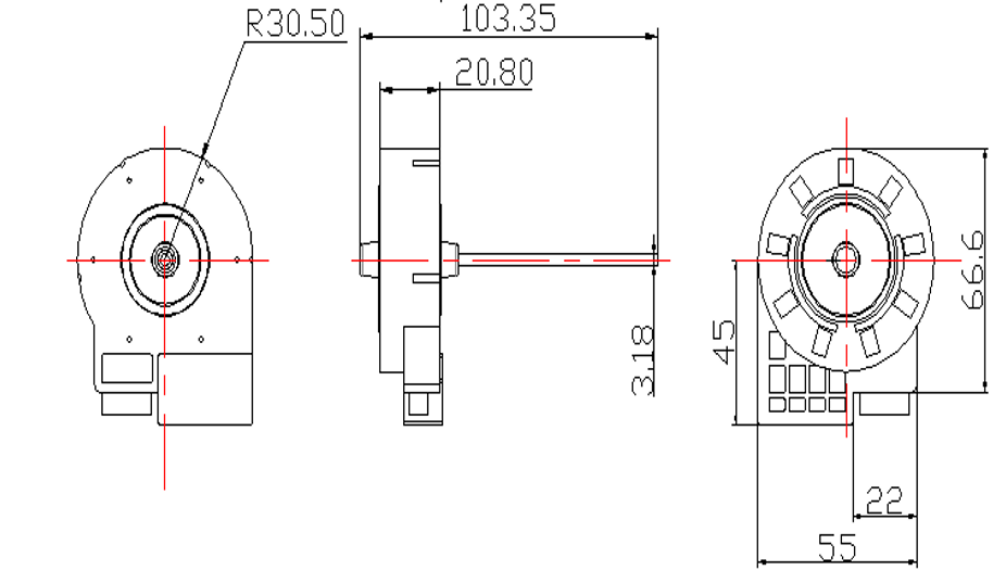 OT-PD02冰箱冷凝器風(fēng)扇-塑封直流無刷電機(jī)-萬至達(dá)電機(jī)