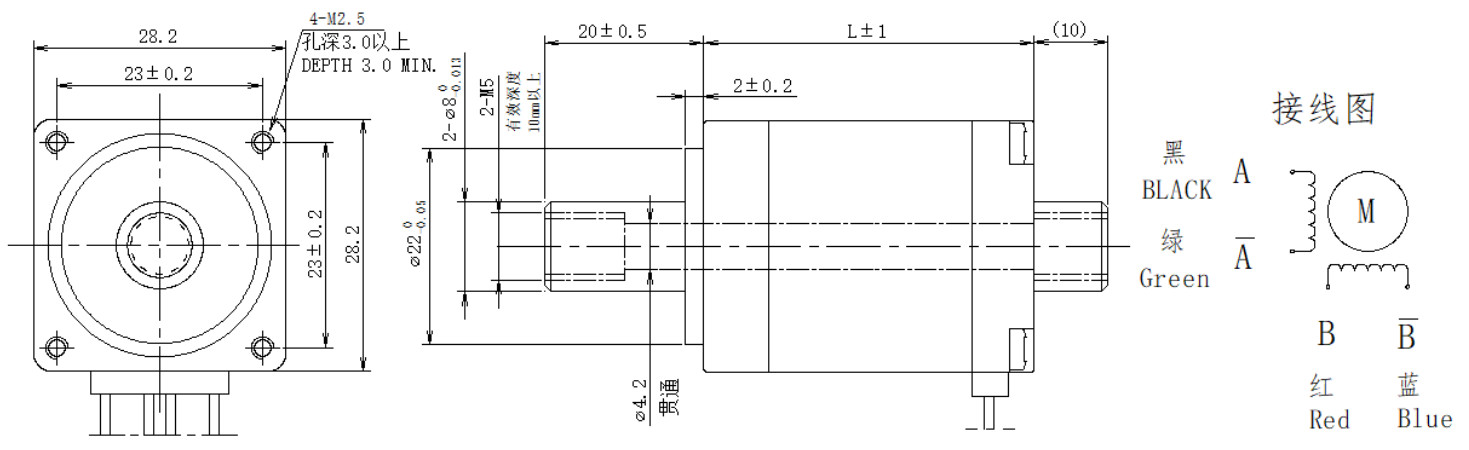 28系列空心軸電機結(jié)構(gòu)