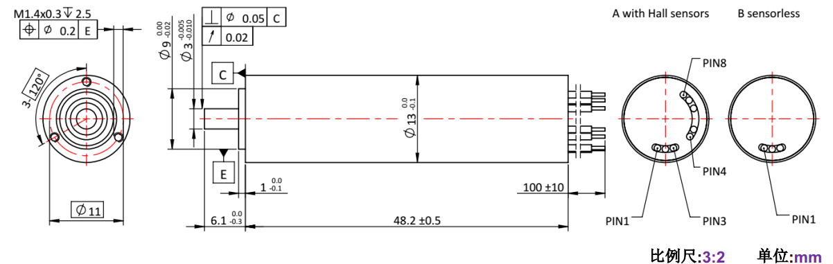 ECS 高速 1348空心杯無(wú)刷電機(jī)-萬(wàn)至達(dá)電機(jī)